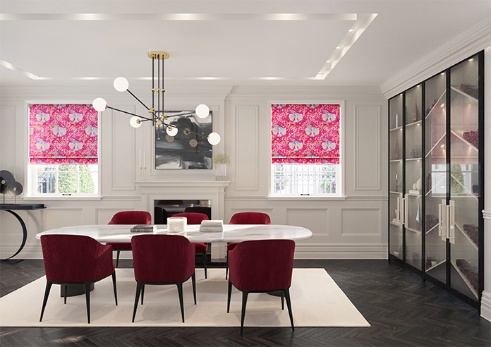 Faded Glamour, Fairground Pink - Roman Blind - Image 8